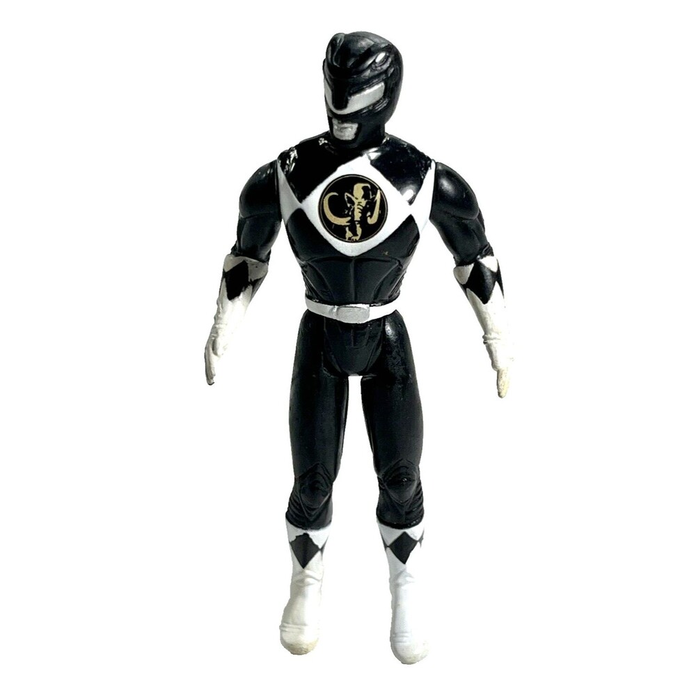 Mighty Morphing Power Ranger Black Ranger 4" Vintage 1995 Action Figure